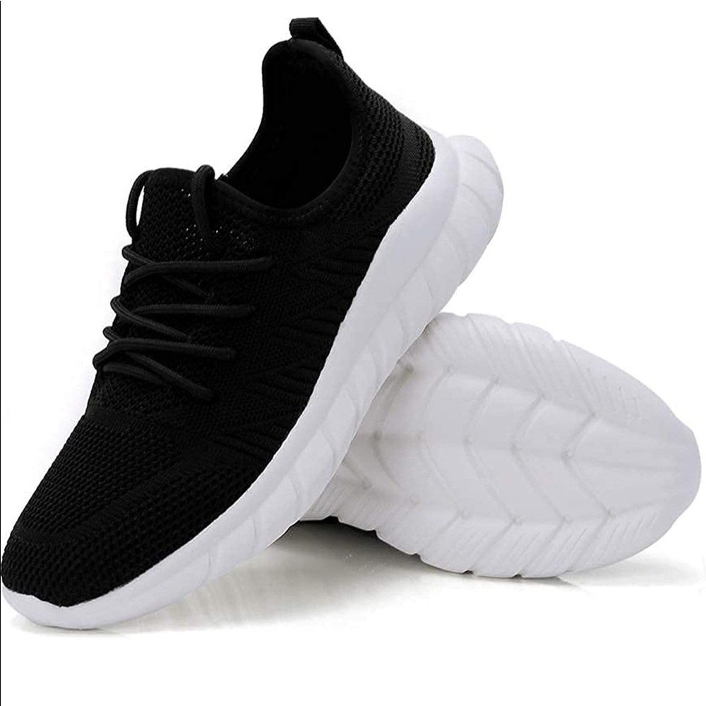Breathable slip on running shoes